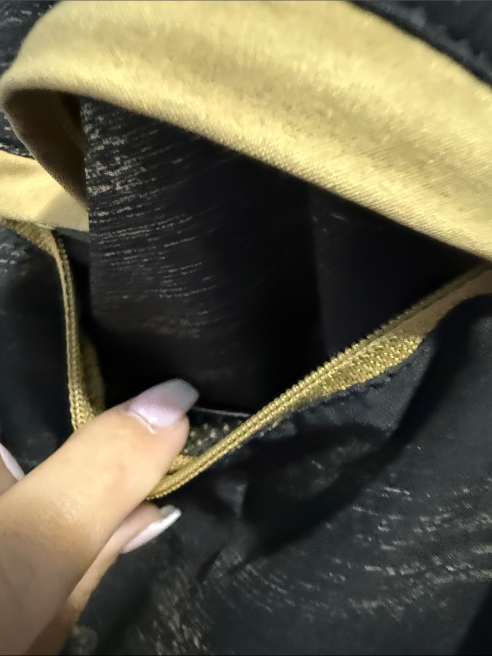 Vuori Black Shorts with Mustard Waistband and White Drawstring - Picture 7 of 8